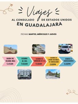 VIAJE AGS-GDL CONSULADO Y CAS