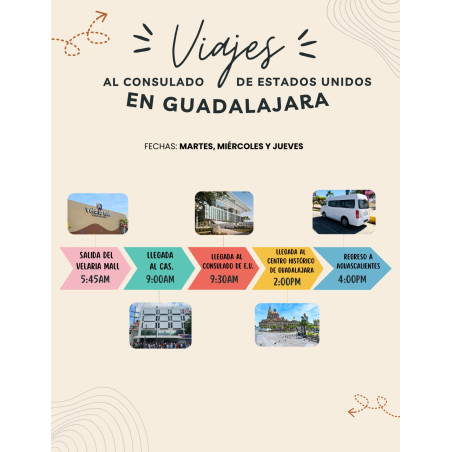 VIAJE AGS-GDL CONSULADO Y CAS