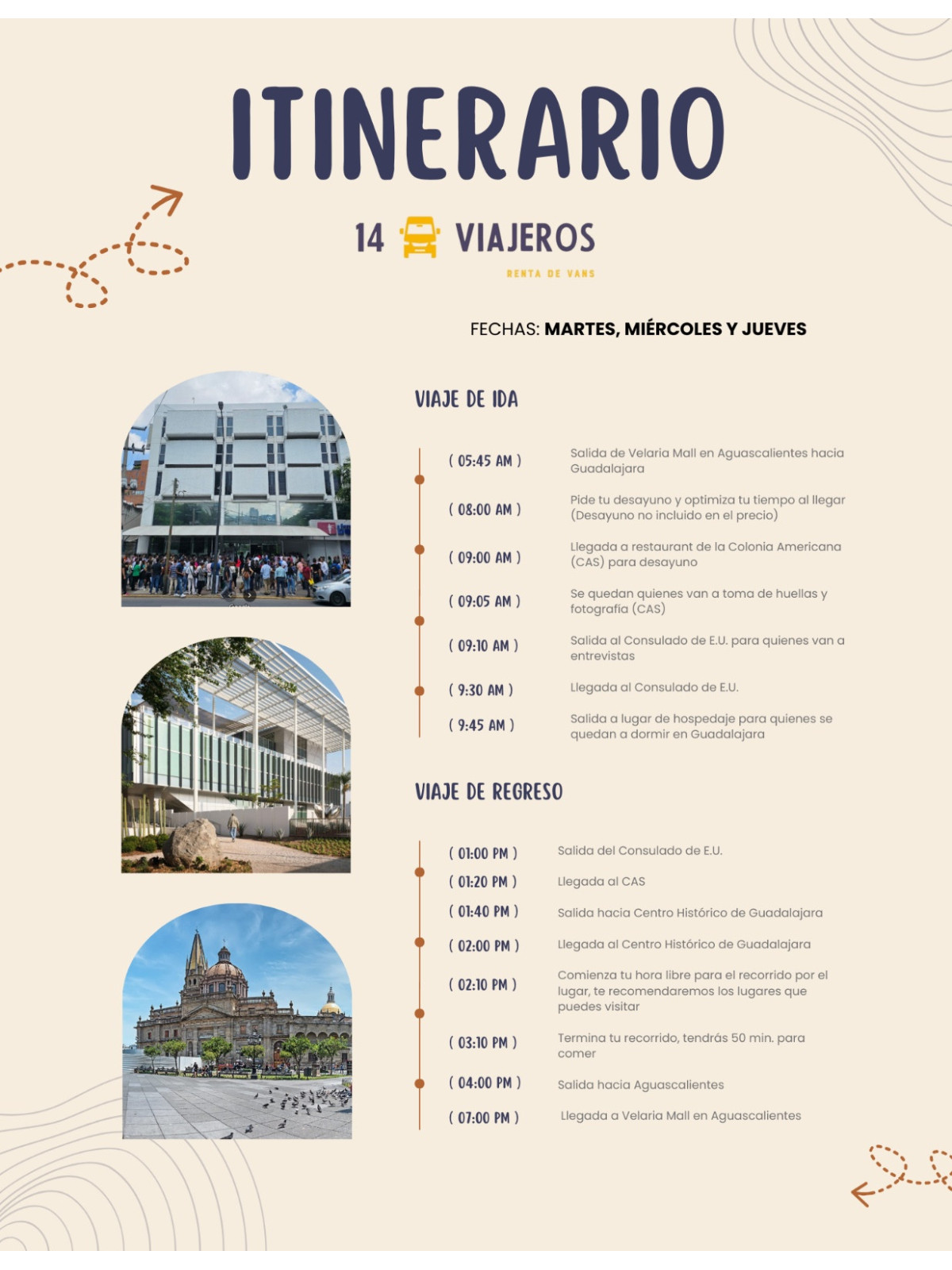 VIAJE AGS-GDL CONSULADO Y CAS